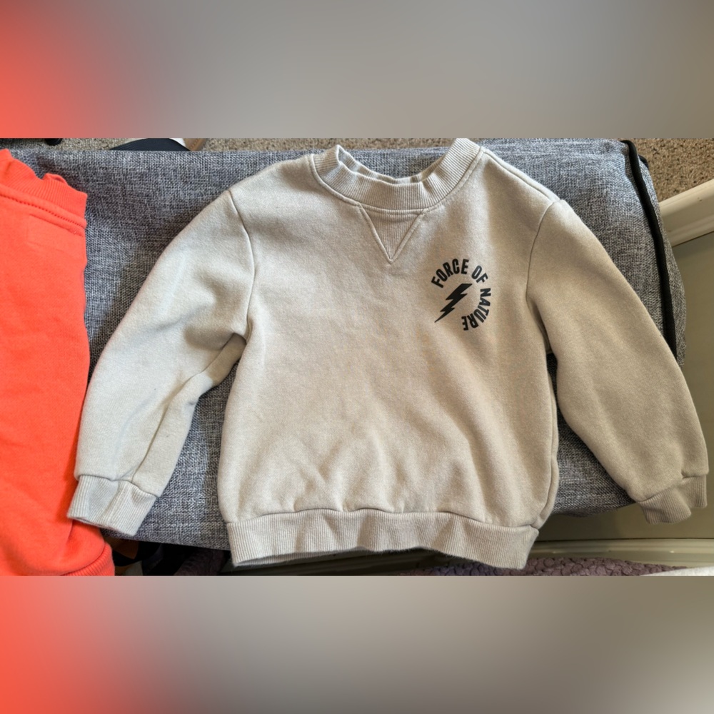 Old Navy Orange and Cream Kids Sweatshirts - Picture 2 of 8